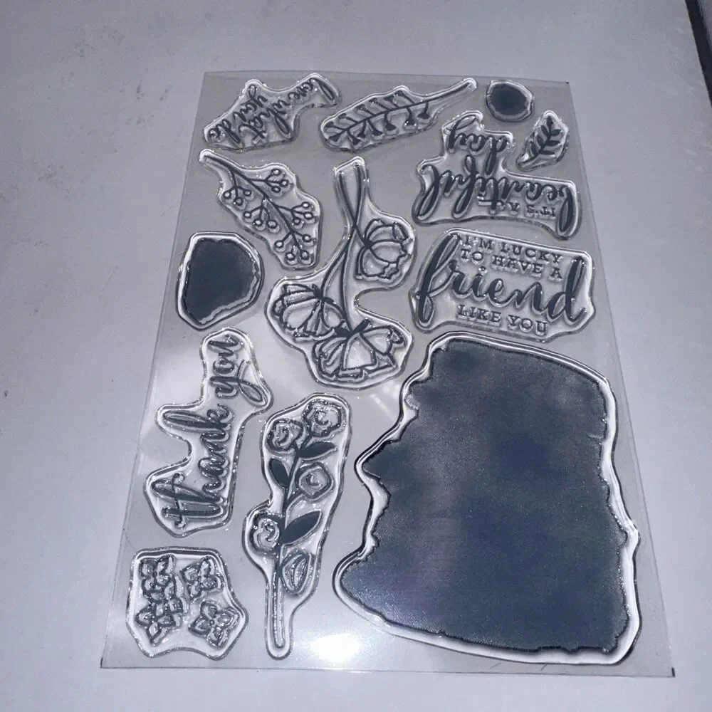 Stampin Up LOVE WHAT YOU DO Photopolymer Cling Stamp Set floral watercolor